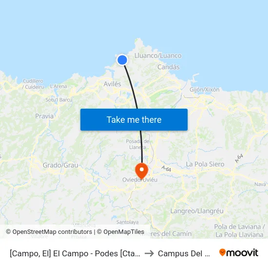 [Campo, El]  El Campo - Podes [Cta 00310] to Campus Del Milán map