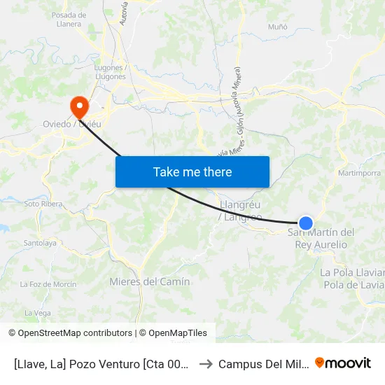 [Llave, La]  Pozo Venturo [Cta 00351] to Campus Del Milán map