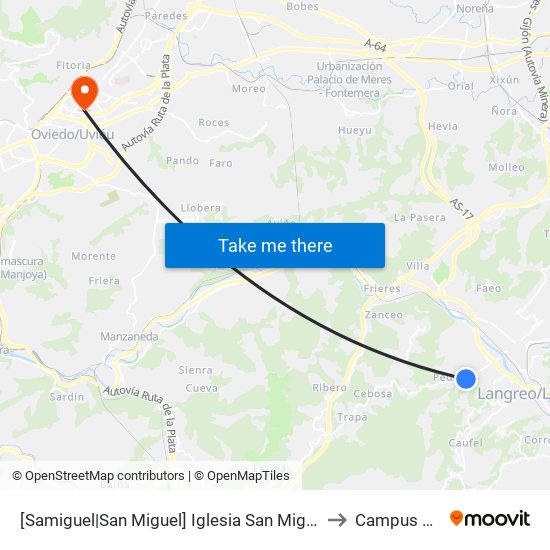 [Samiguel|San Miguel]  Iglesia San Miguel De Lada [Cta 01151] to Campus Del Milán map