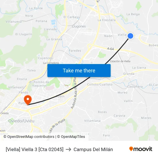 [Viella]  Viella 3 [Cta 02045] to Campus Del Milán map