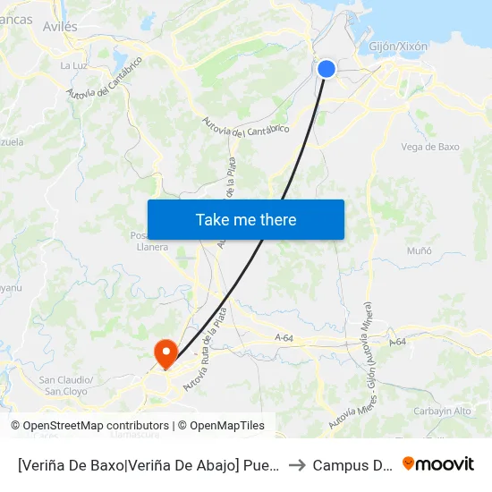Puente Seco to Campus Del Milán map