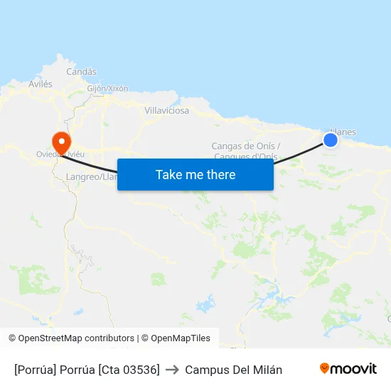 [Porrúa]  Porrúa [Cta 03536] to Campus Del Milán map
