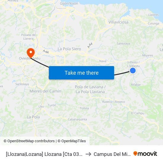 [Llozana|Lozana]  Llozana [Cta 03722] to Campus Del Milán map