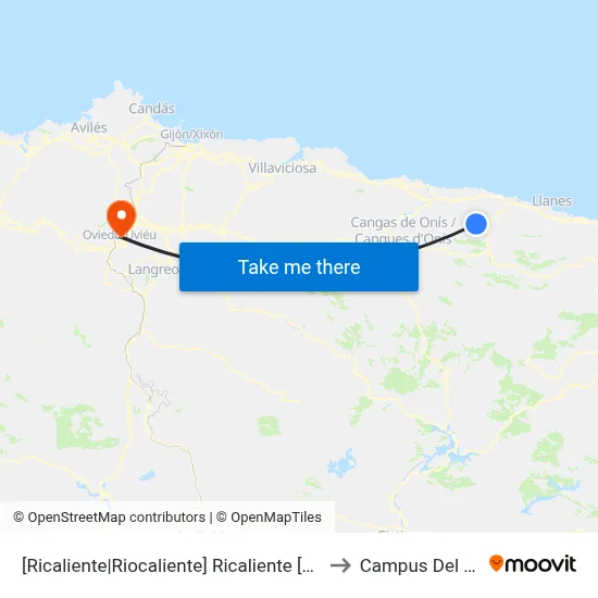 [Ricaliente|Riocaliente]  Ricaliente [Cta 03772] to Campus Del Milán map