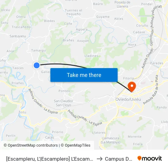 [Escampleru, L'|Escamplero]  L'Escampleru [Cta 04078] to Campus Del Milán map