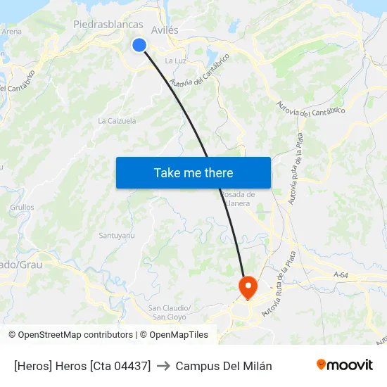 [Heros]  Heros [Cta 04437] to Campus Del Milán map