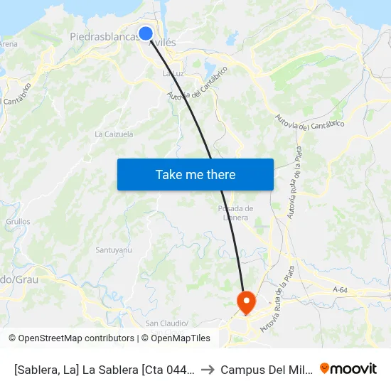 [Sablera, La]  La Sablera [Cta 04471] to Campus Del Milán map