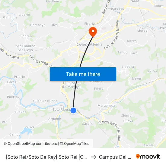 [Soto Rei/Soto De Rey]  Soto Rei [Cta 07844] to Campus Del Milán map