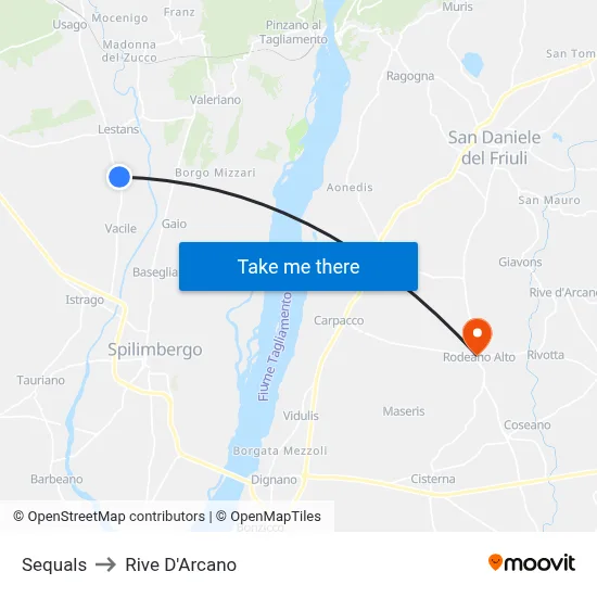 Sequals to Rive d'Arcano map