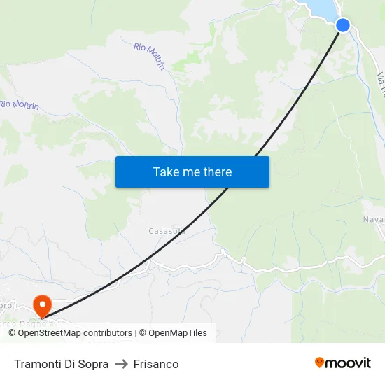 Tramonti Di Sopra to Frisanco map