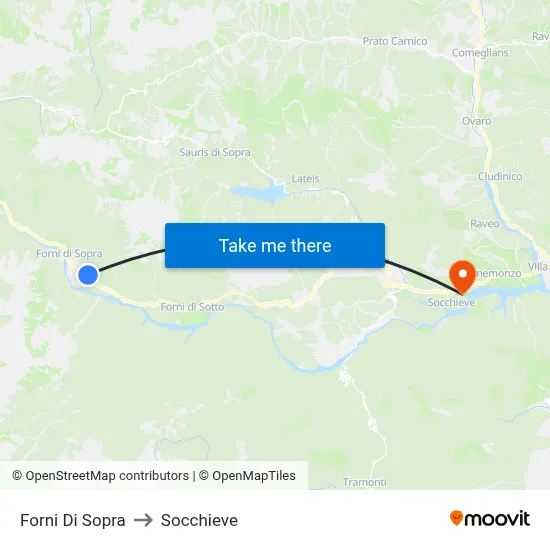 Forni Di Sopra to Socchieve map