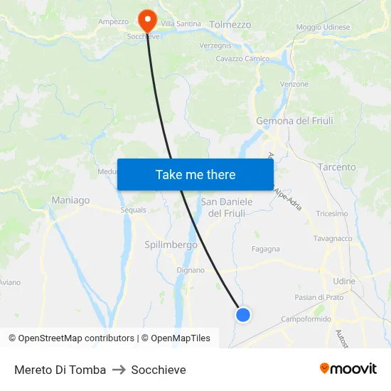 Mereto di Tomba to Socchieve map