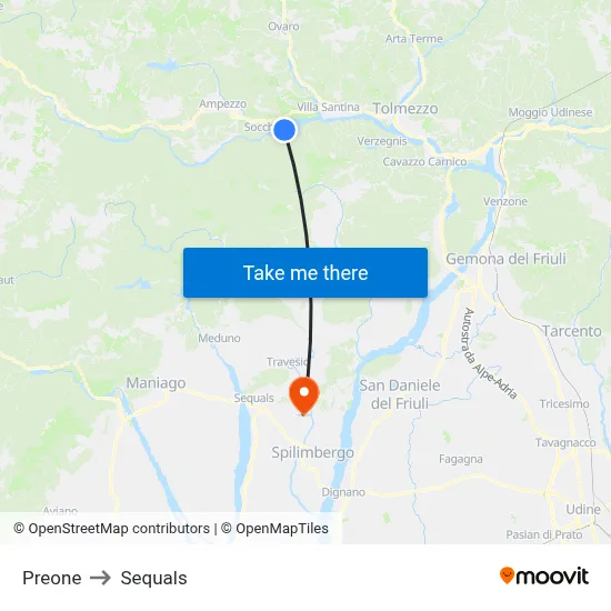 Preone to Sequals map