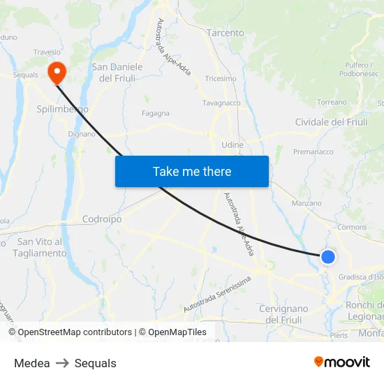 Medea to Sequals map