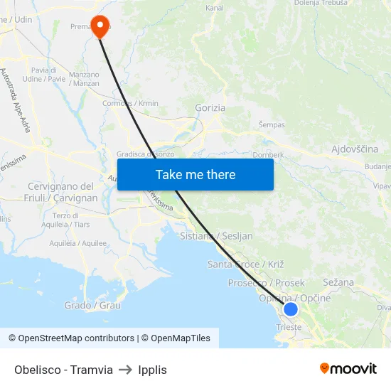 Obelisk - Tramway to Ipplis map