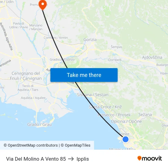 Windmill Street 85 to Ipplis map