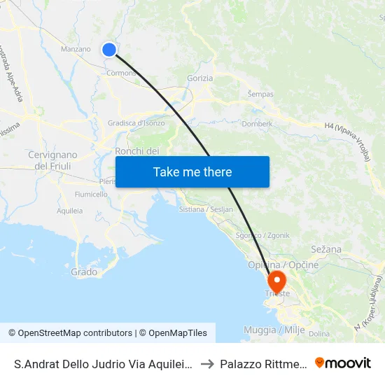 31 Aquileia Street, Sant'Andrat dello Judrio to Rittmeyer Palace map