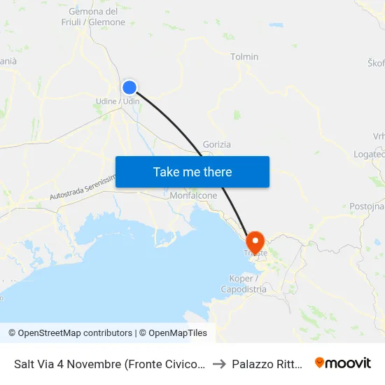 Salt November 4th Road (Opposite Number 4, Square) to Rittmeyer Palace map