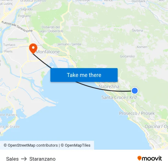 Sales to Staranzano map
