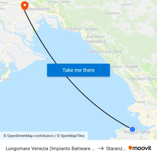 Venice Waterfront (San Rocco Beach Facility) to Staranzano map