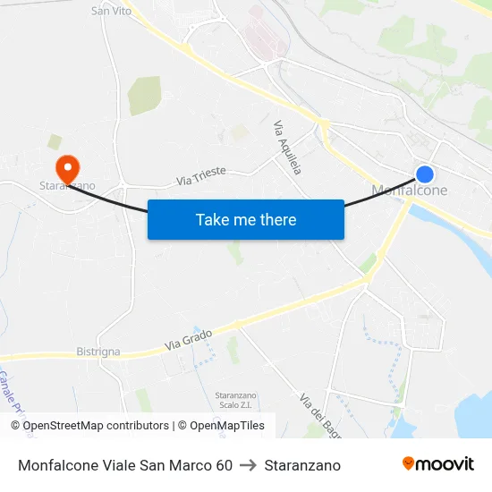 Monfalcone San Marco Avenue 60 to Staranzano map