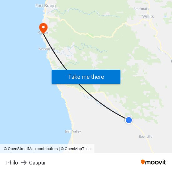 Philo to Caspar map
