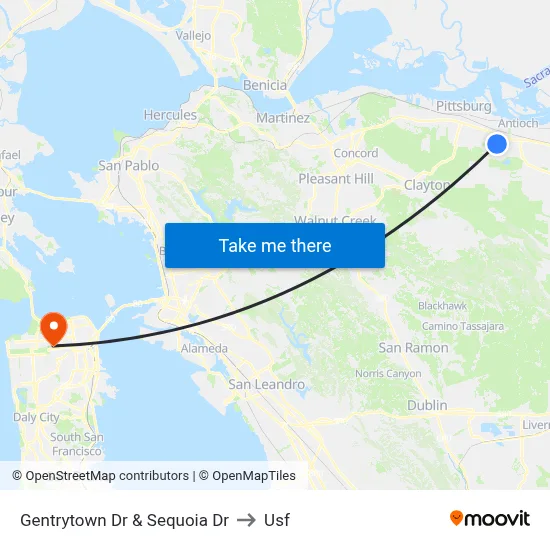Gentrytown Dr & Sequoia Dr to Usf map