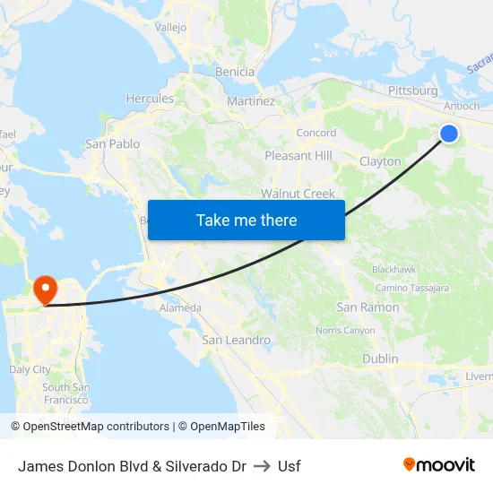 James Donlon Blvd & Silverado Dr to Usf map