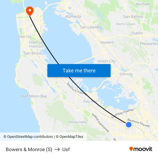 Bowers & Monroe (S) to Usf map