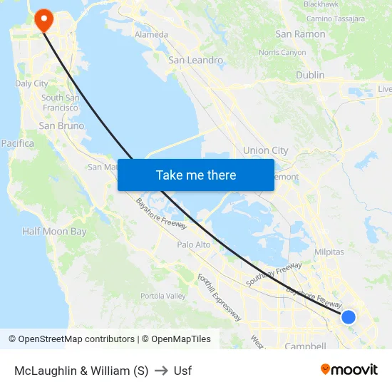 McLaughlin & William (S) to Usf map