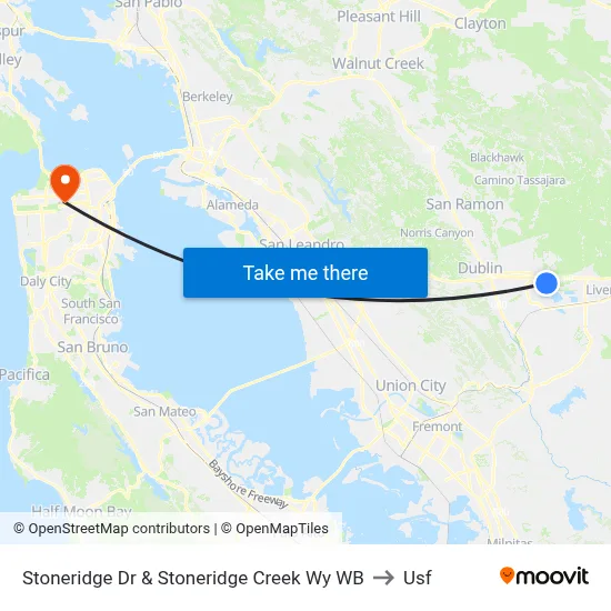 Stoneridge Dr & Stoneridge Creek Wy WB to Usf map