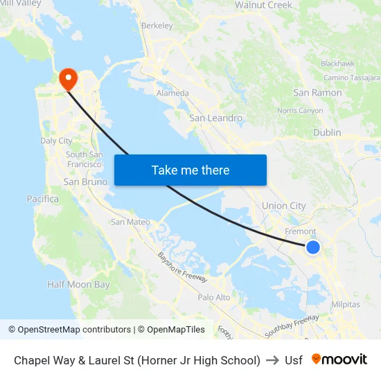 Chapel Way & Laurel St (Horner Jr High School) to Usf map