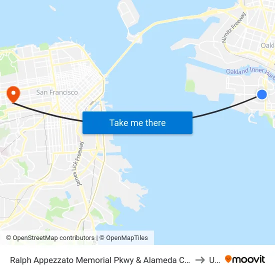 Ralph Appezzato Memorial Pkwy & Alameda College to Usf map