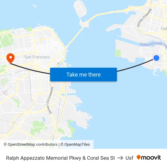 Ralph Appezzato Memorial Pkwy & Coral Sea St to Usf map