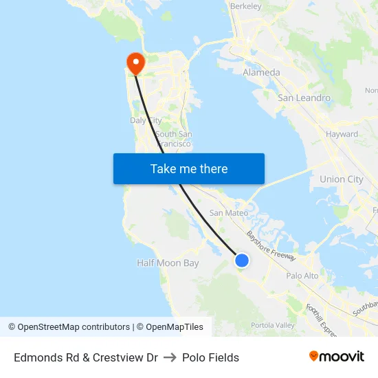 Edmonds Rd & Crestview Dr to Polo Fields map