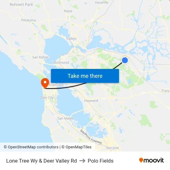 Lone Tree Wy & Deer Valley Rd to Polo Fields map