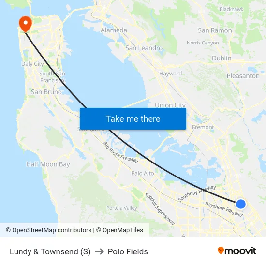 Lundy & Townsend (S) to Polo Fields map