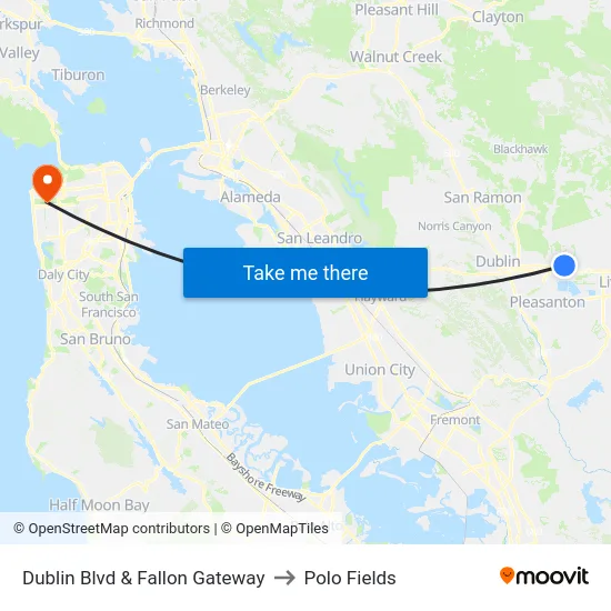 Dublin Blvd & Fallon Gateway to Polo Fields map