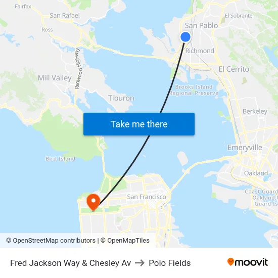 Fred Jackson Way & Chesley Av to Polo Fields map