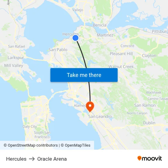 Hercules to Oracle Arena map