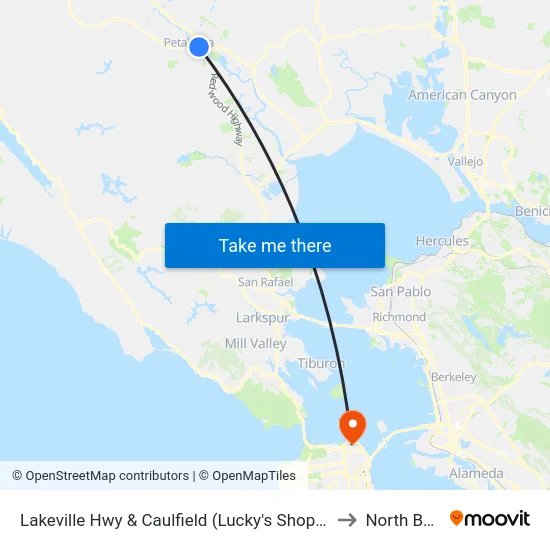 Lakeville Hwy & Caulfield (Lucky's Shopping Center to North Beach map