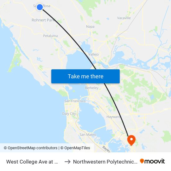 West College Ave at Maxwell Ct to Northwestern Polytechnic University map