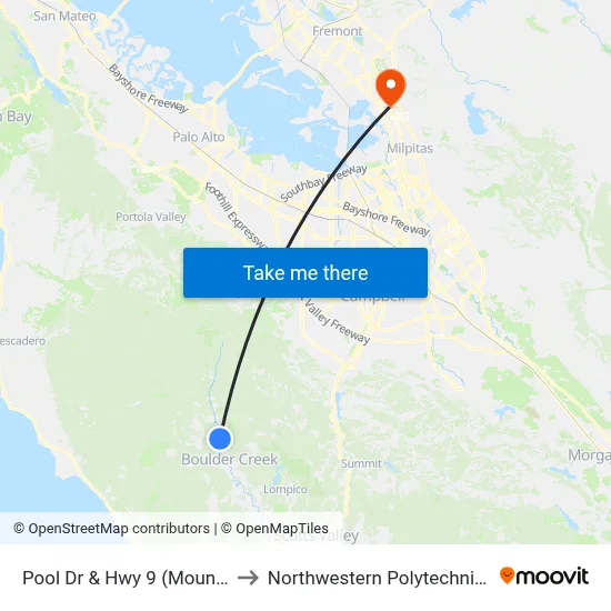 Pool Dr & Hwy 9 (Mountain Store) to Northwestern Polytechnic University map