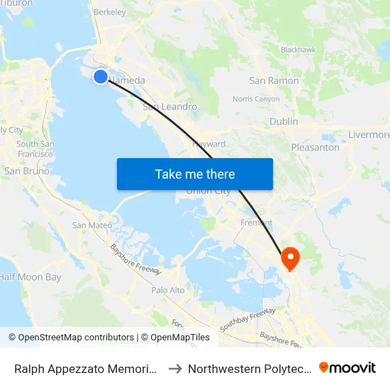 Ralph Appezzato Memorial Pkwy & Main St to Northwestern Polytechnic University map