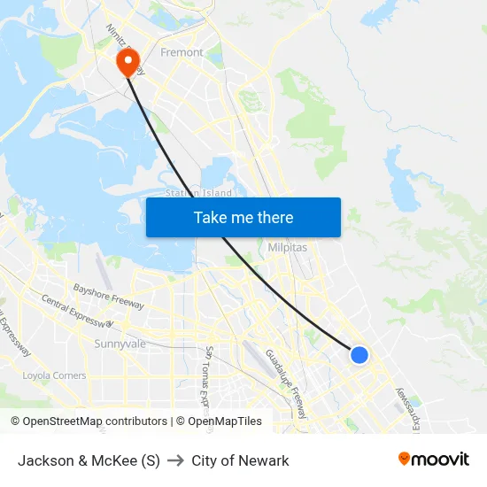 Jackson & McKee (S) to City of Newark map