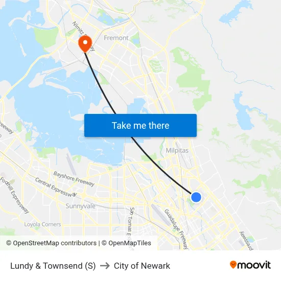 Lundy & Townsend (S) to City of Newark map