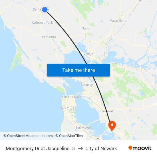 Montgomery Dr at Jacqueline Dr to City of Newark map