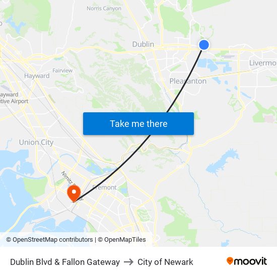 Dublin Blvd & Fallon Gateway to City of Newark map