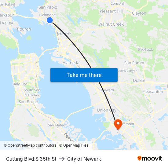 Cutting Blvd:S 35th St to City of Newark map