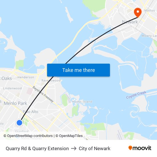 Quarry Rd & Quarry Extension to City of Newark map